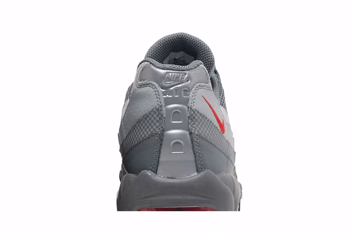 Nike Air Max 95 Essential Smoke Grey University Red, view 8