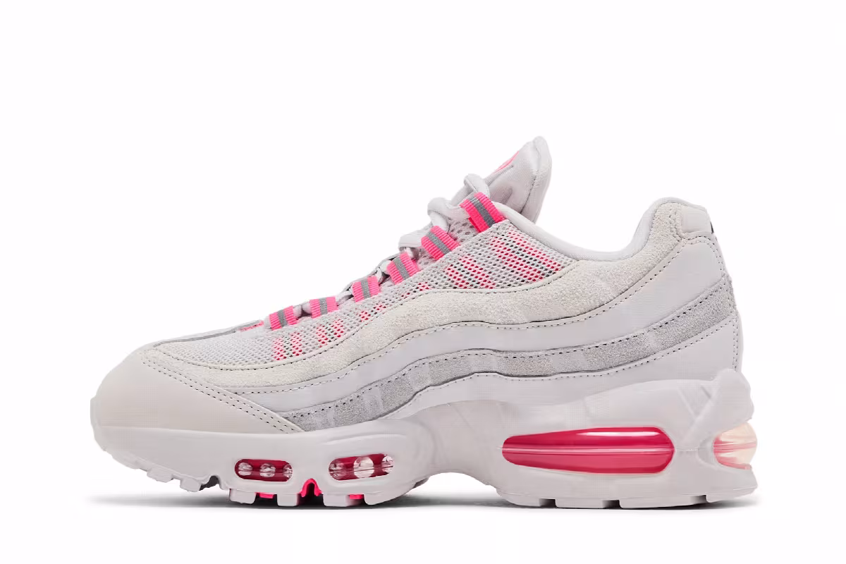 Nike Women's Air Max 95 OG Vast Grey Hyper Pink, view 4