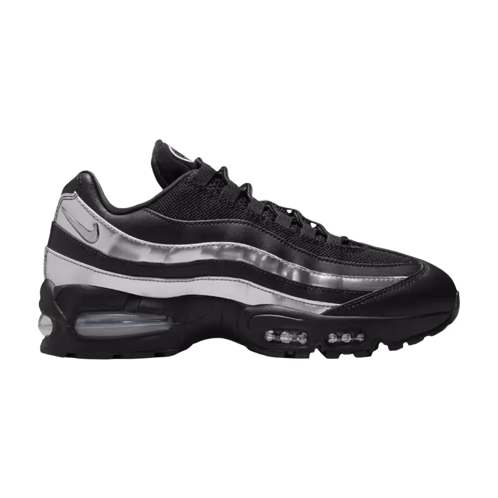 Nike Women's Air Max 95 Big Bubble - Black Metallic Silver