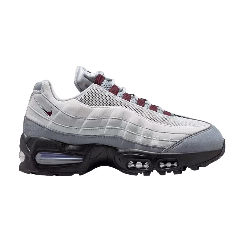 Nike Women's Air Max 95 Smoke Grey Burgundy Crush
