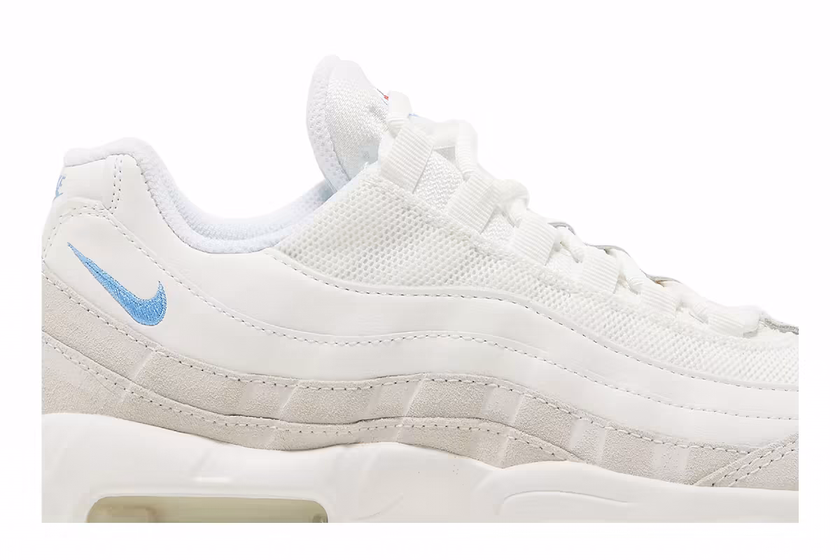 Nike Women's Air Max 95 Summit White University Blue, view 3