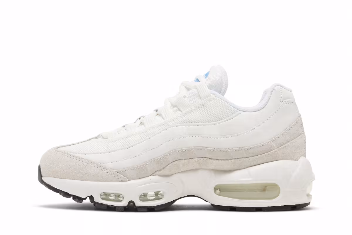 Nike Women's Air Max 95 Summit White University Blue, view 4