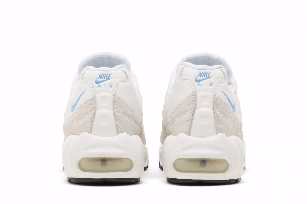 Nike Women's Air Max 95 Summit White University Blue, view 7