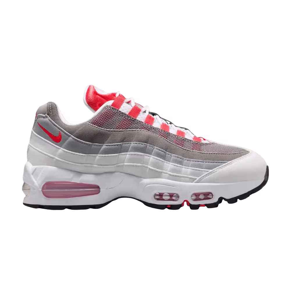 Nike Women's Air Max 95 Big Bubble - White Light Crimson