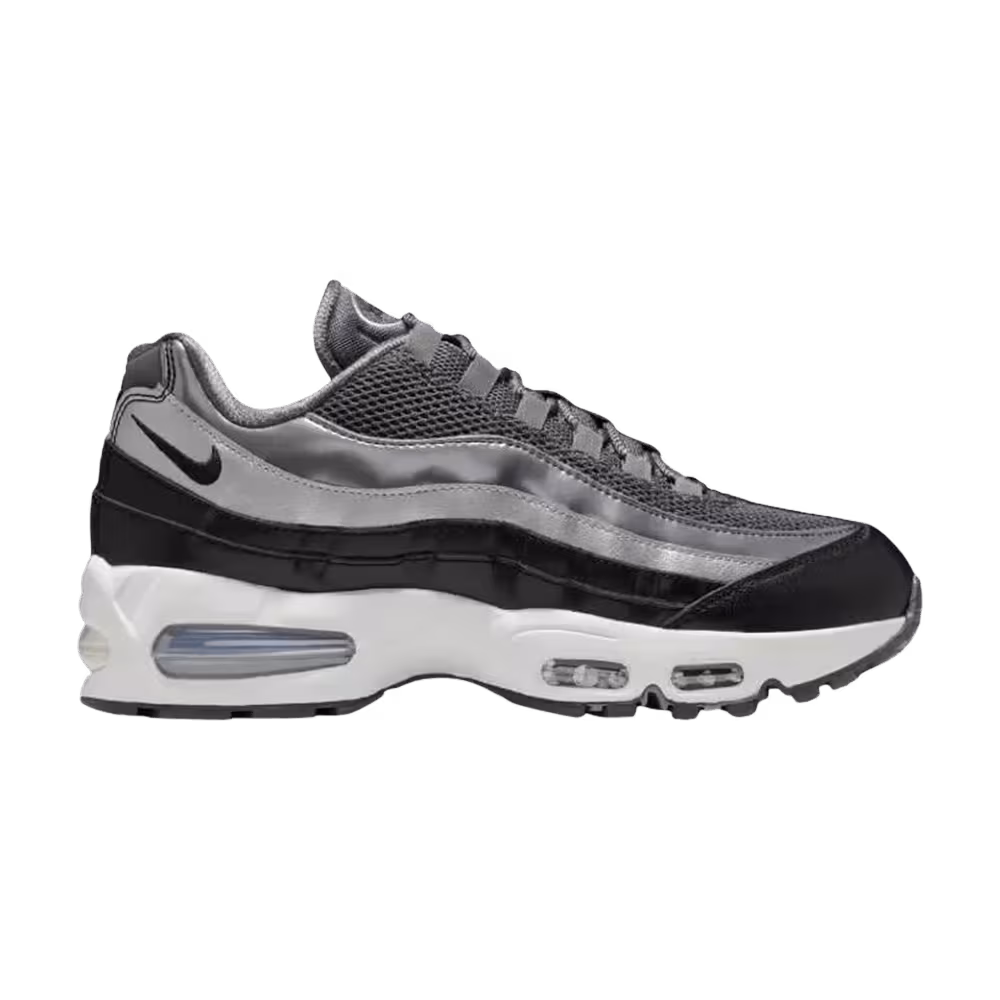 Nike Women's Air Max 95 SE Big Bubble Dark Grey Black Metallic