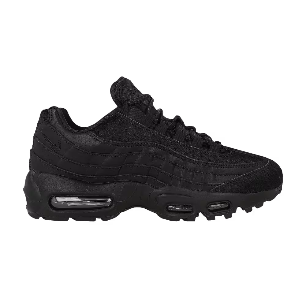 Nike Women's Air Max 95 Premium Black Pony Hair