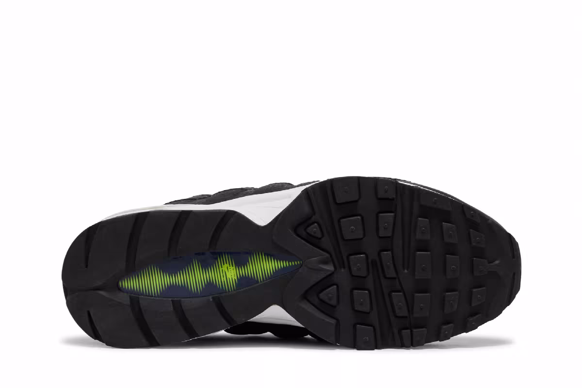 Nike Air Max 95 GS Midnight Navy Lemon Venom, view 5