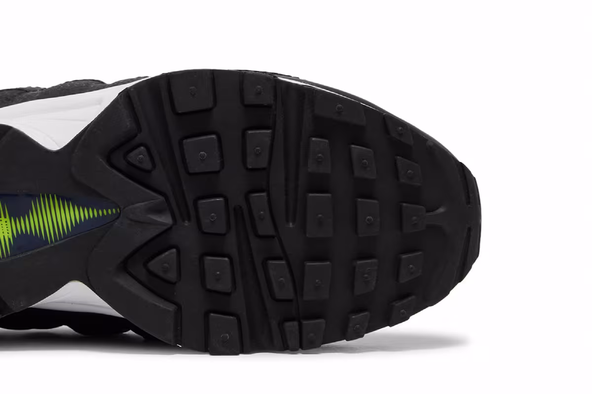 Nike Air Max 95 GS Midnight Navy Lemon Venom, view 6