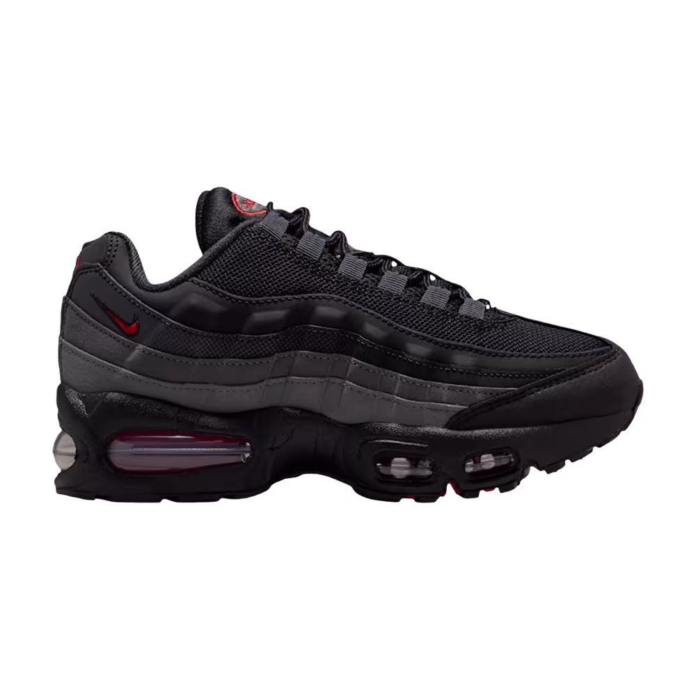 Nike Air Max 95 GS Big Bubble - Black Anthracite University Red