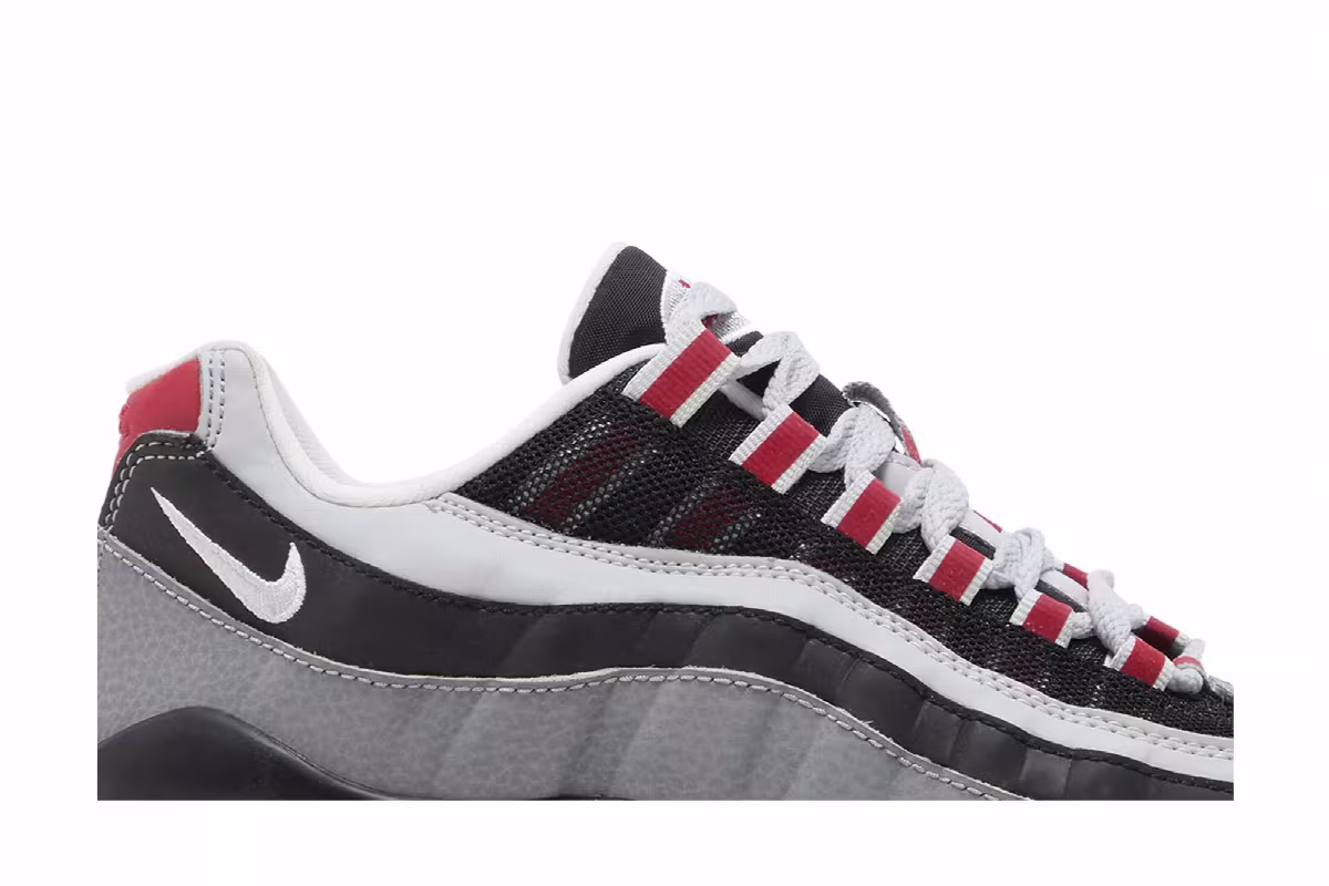 Nike Air Max 95 GS Particle Grey Red, view 3