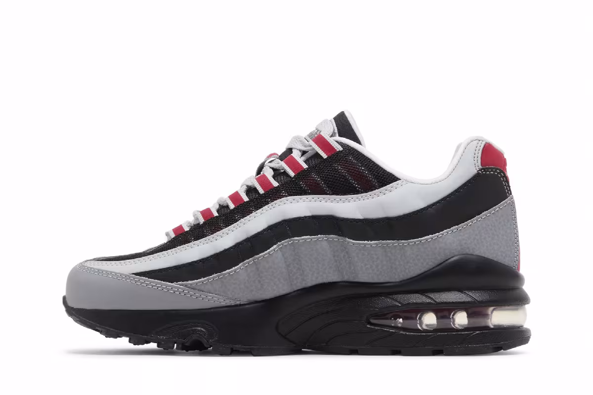 Nike Air Max 95 GS Particle Grey Red, view 4