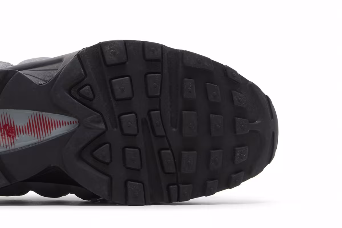 Nike Air Max 95 GS Particle Grey Red, view 6