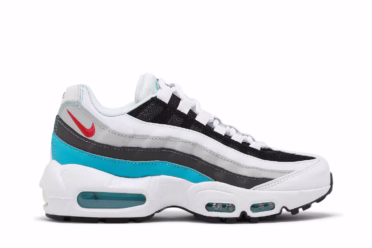 Nike Air Max 95 Recraft GS White Chlorine Blue, view 2