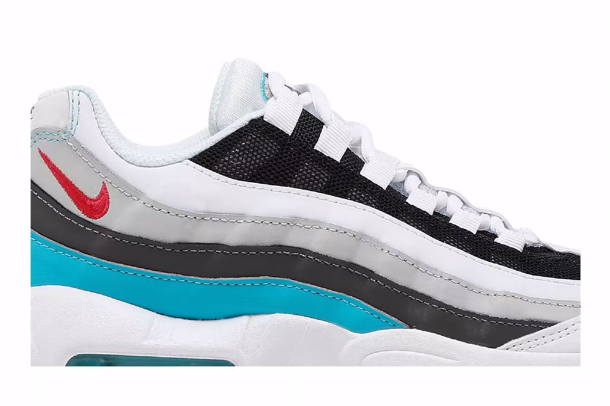 Nike Air Max 95 Recraft GS White Chlorine Blue, view 3