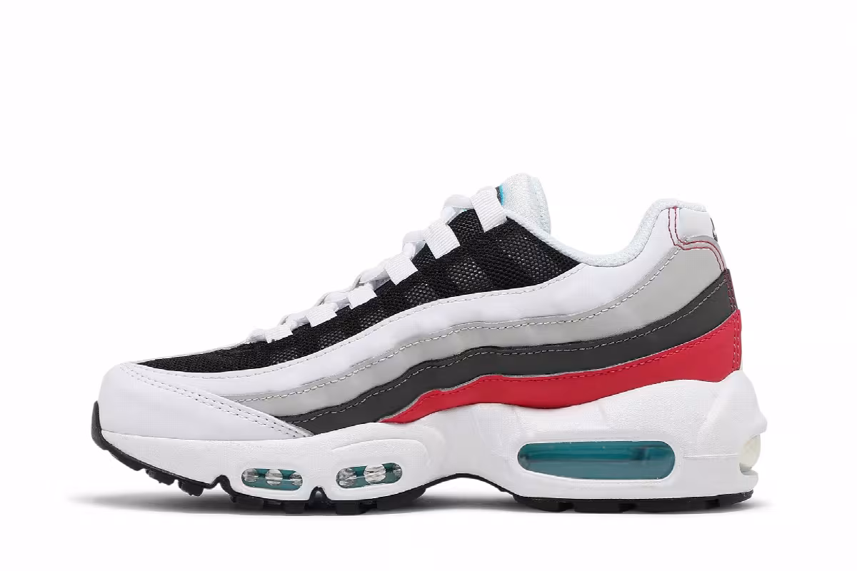 Nike Air Max 95 Recraft GS White Chlorine Blue, view 4