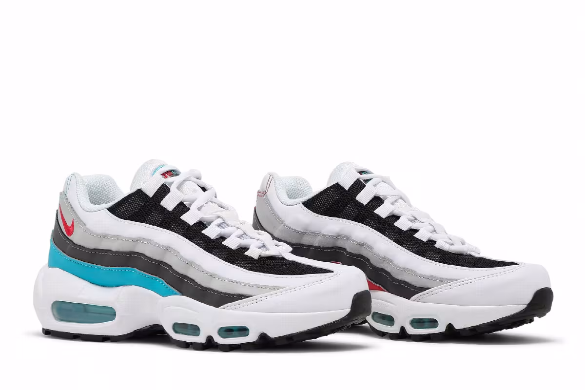 Nike Air Max 95 Recraft GS White Chlorine Blue, view 9