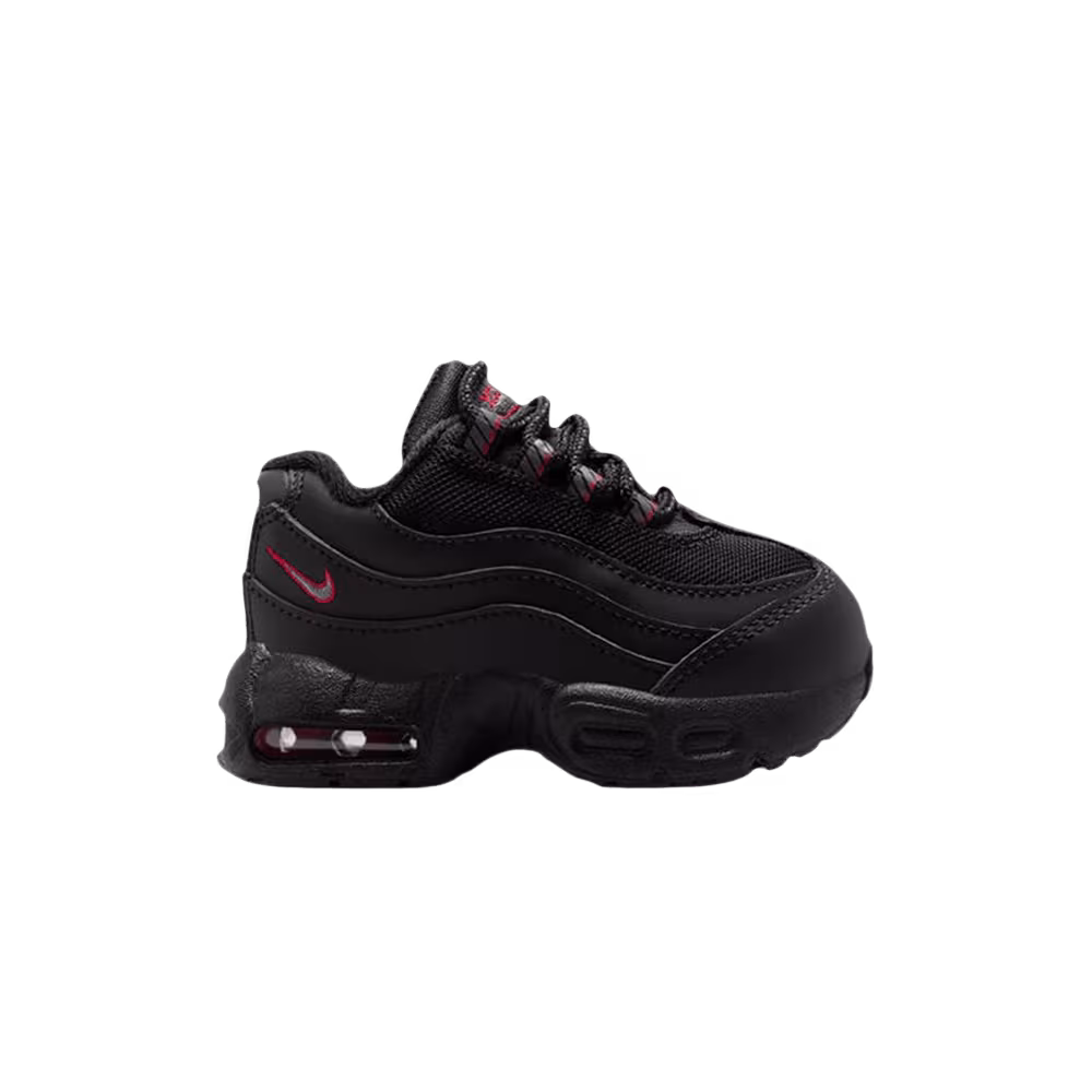 Nike Air Max 95 Toddler Black Smoke Grey University Red