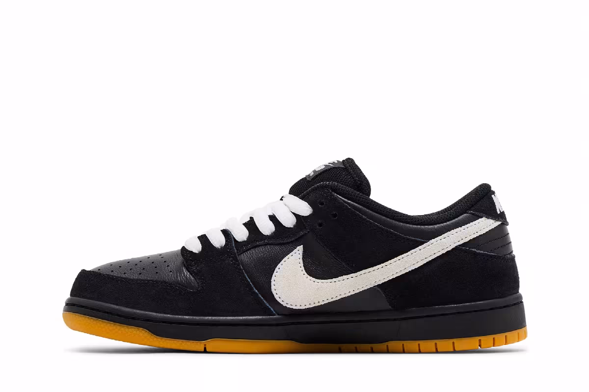 Nike Dunk Low Pro SB Black White Gum, view 4