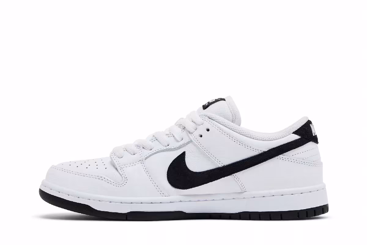 Nike Dunk Low Pro SB White Black, view 4