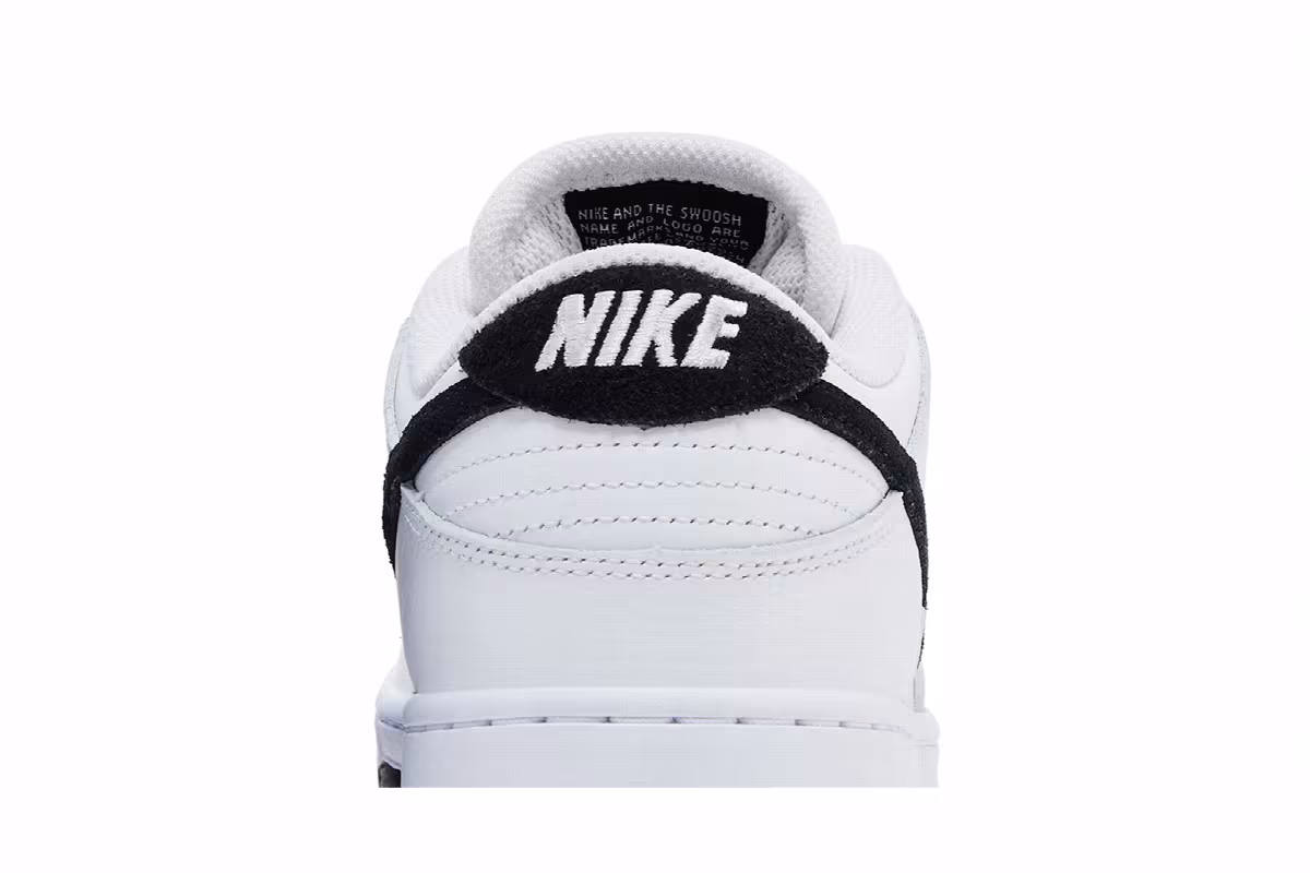 Nike Dunk Low Pro SB White Black, view 8