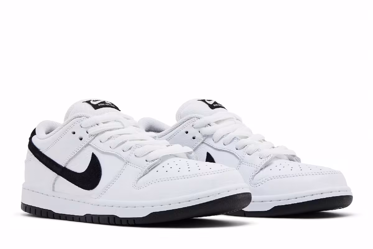 Nike Dunk Low Pro SB White Black, view 9