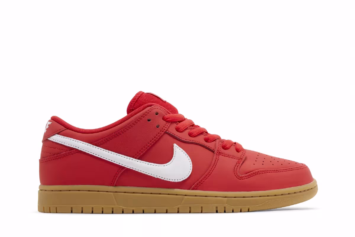 Nike Dunk Low Pro SB University Red Gum, view 2