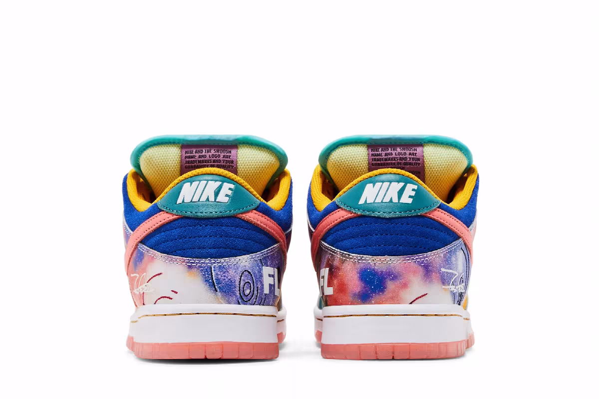 Futura Laboratories x Nike Dunk Low SB Sunblush, view 7