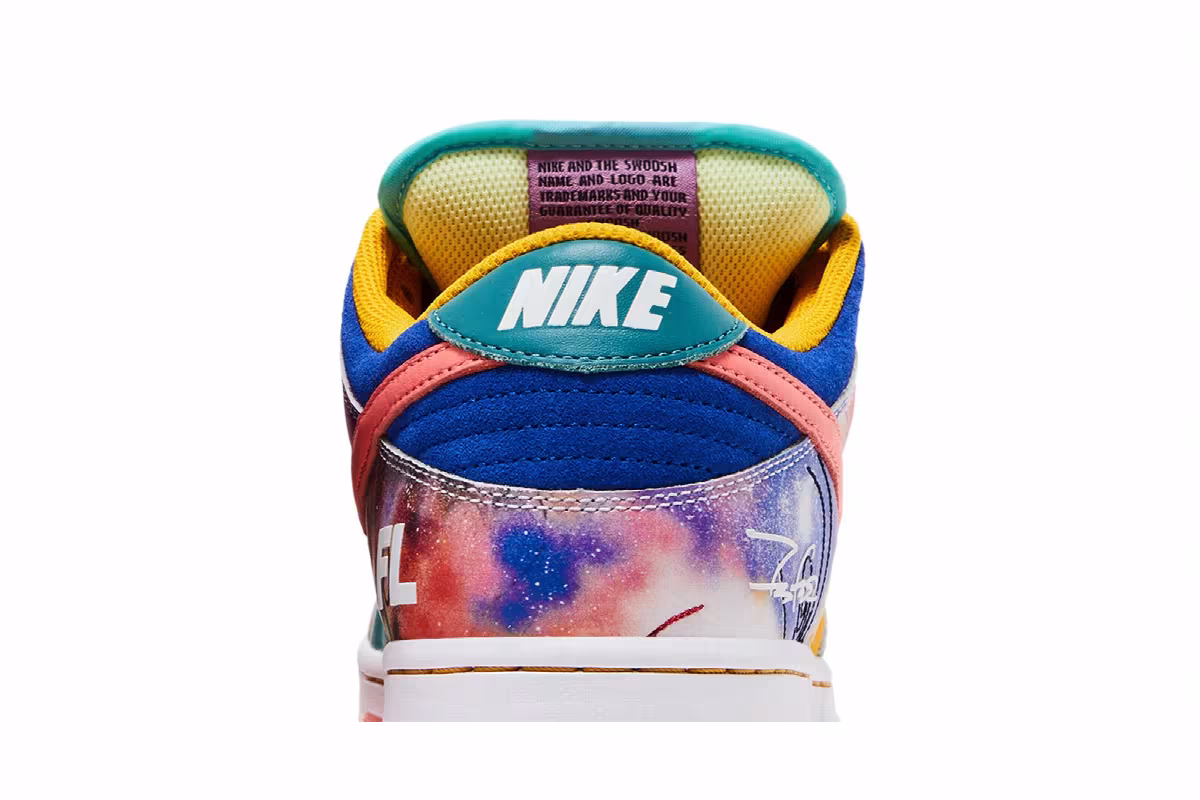 Futura Laboratories x Nike Dunk Low SB Sunblush, view 8