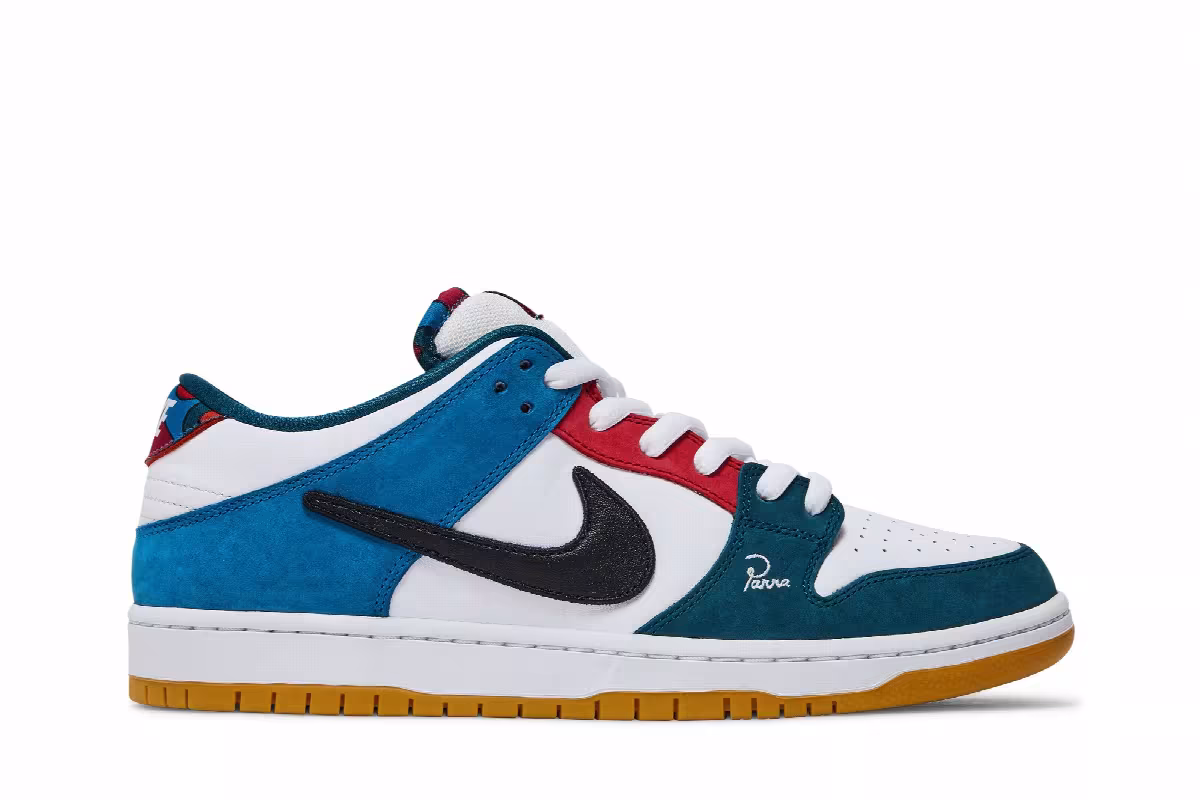 Parra x Nike Dunk Low SB Friends & Family, view 2