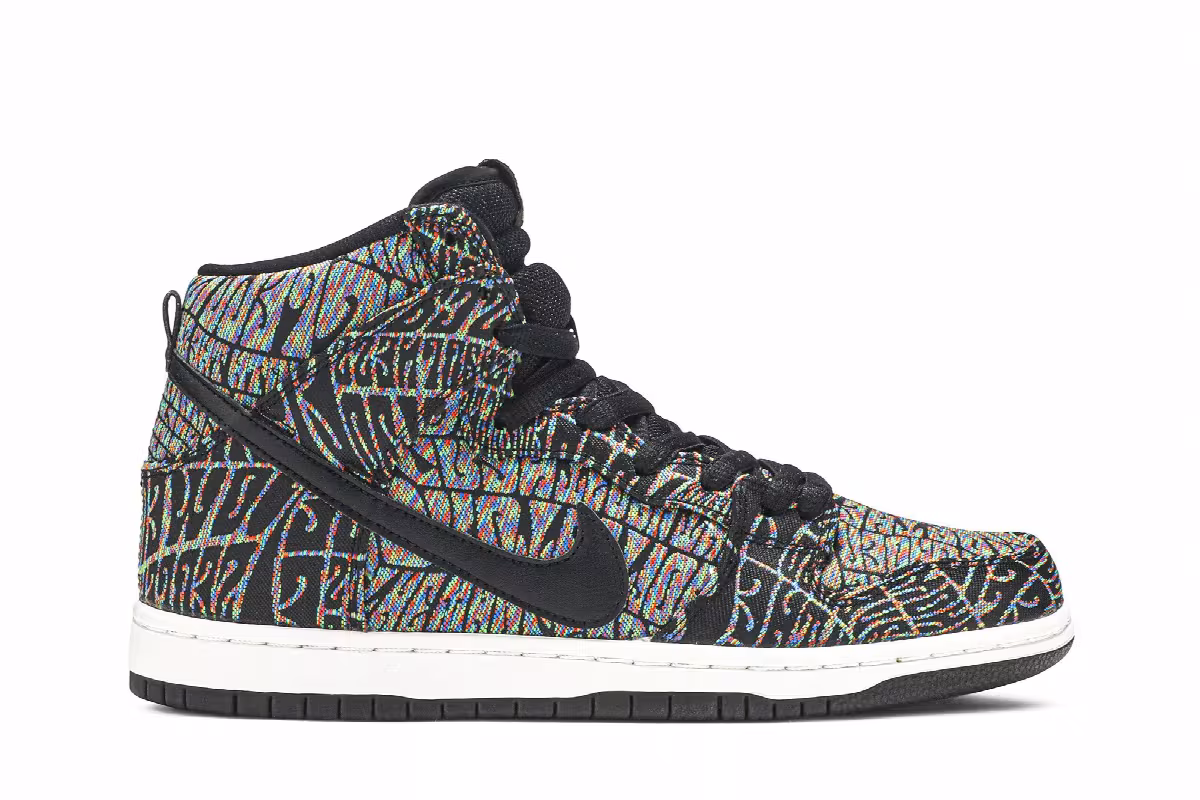 Nike SB Dunk High Premium Psychedelic, view 2