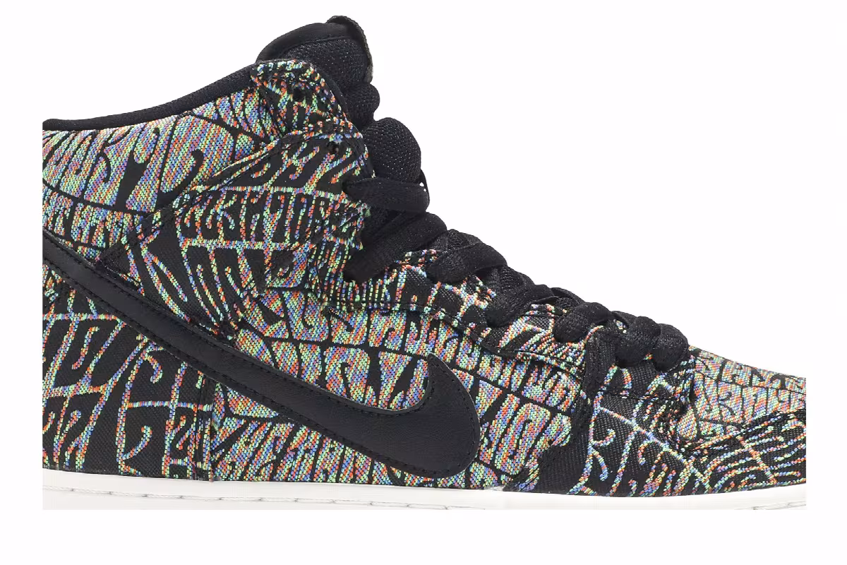 Nike SB Dunk High Premium Psychedelic, view 3