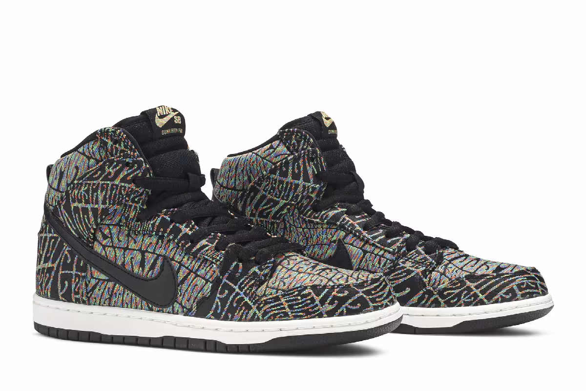Nike SB Dunk High Premium Psychedelic, view 9