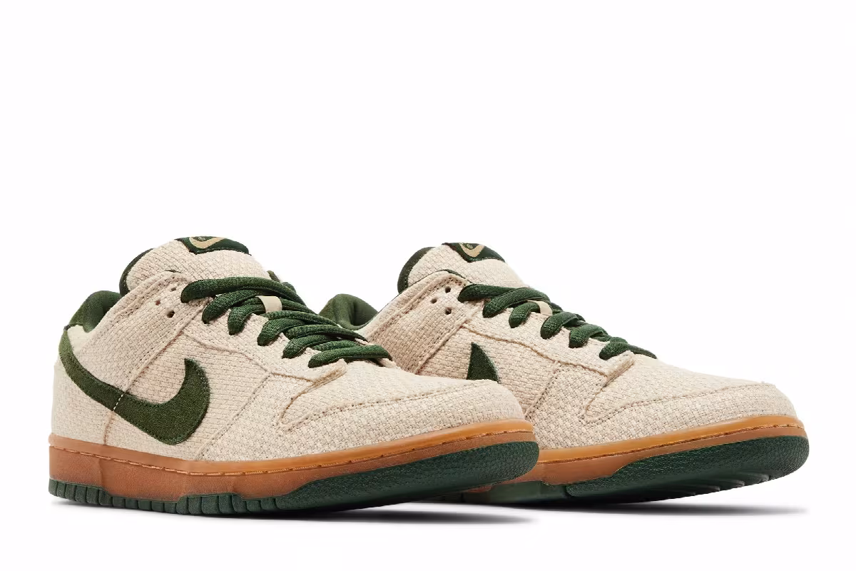 Nike Dunk Low Pro SB Green Hemp, view 9