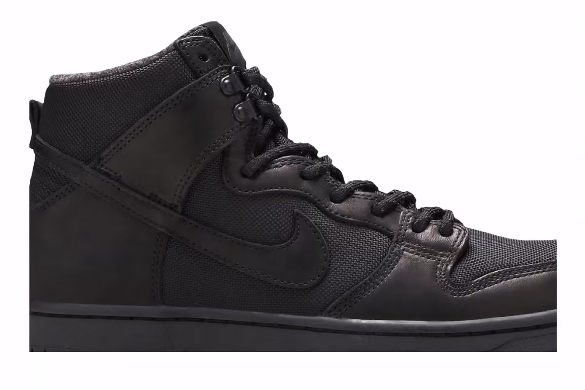 Nike SB Zoom Dunk High Pro BOTA Black, view 3
