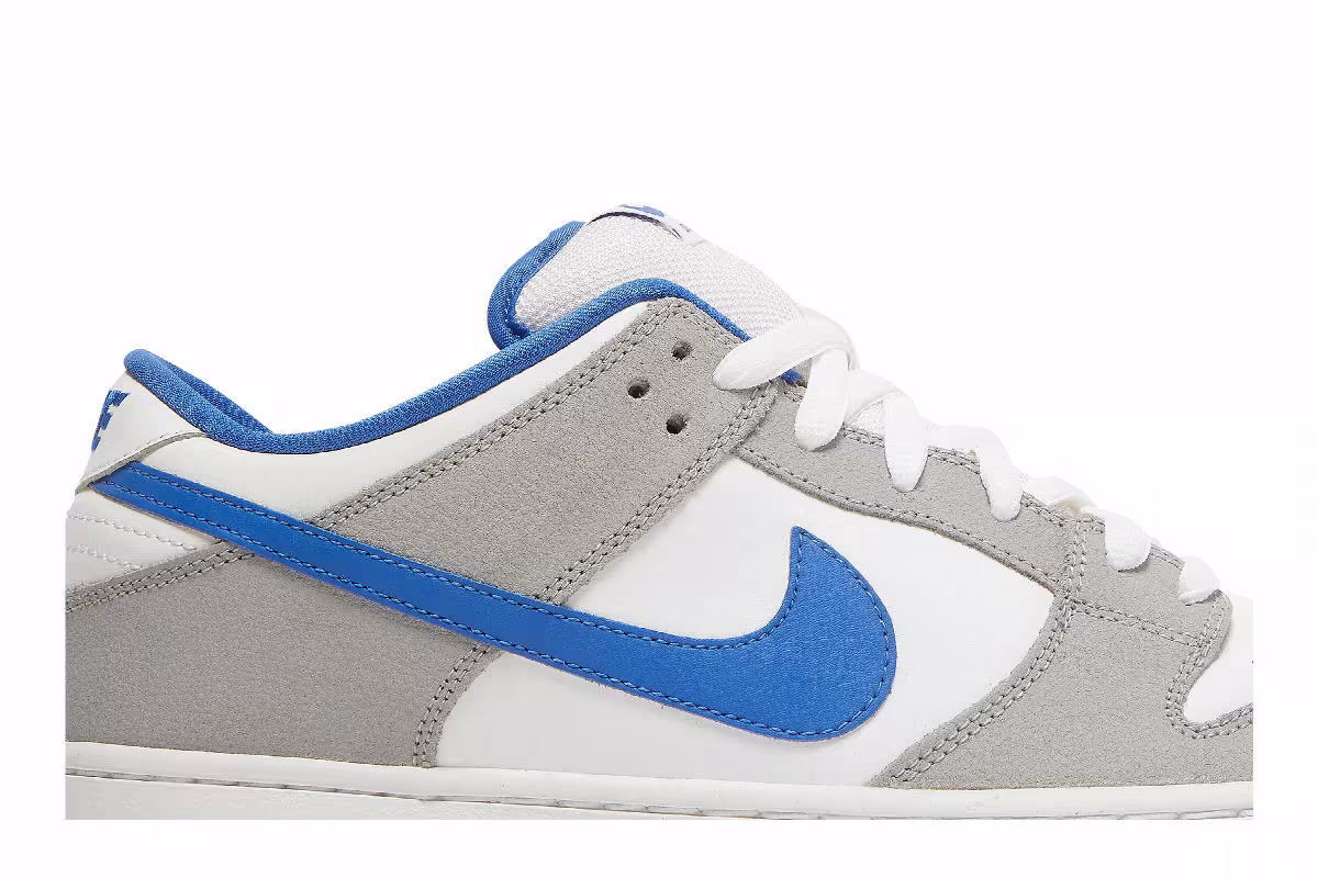 Nike Dunk Low Pro SB Matte Silver Varsity Royal, view 3