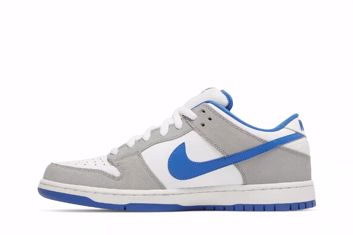 Nike Dunk Low Pro SB Matte Silver Varsity Royal, view 4