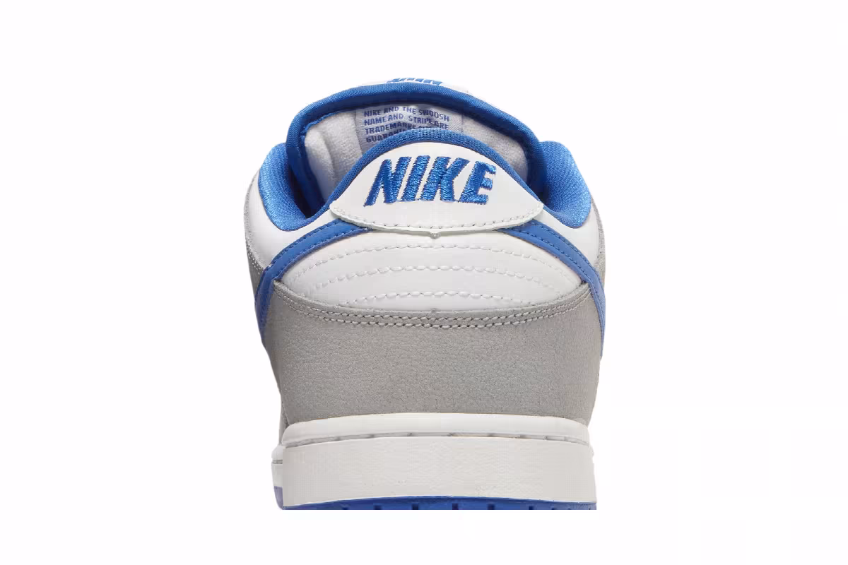 Nike Dunk Low Pro SB Matte Silver Varsity Royal, view 8