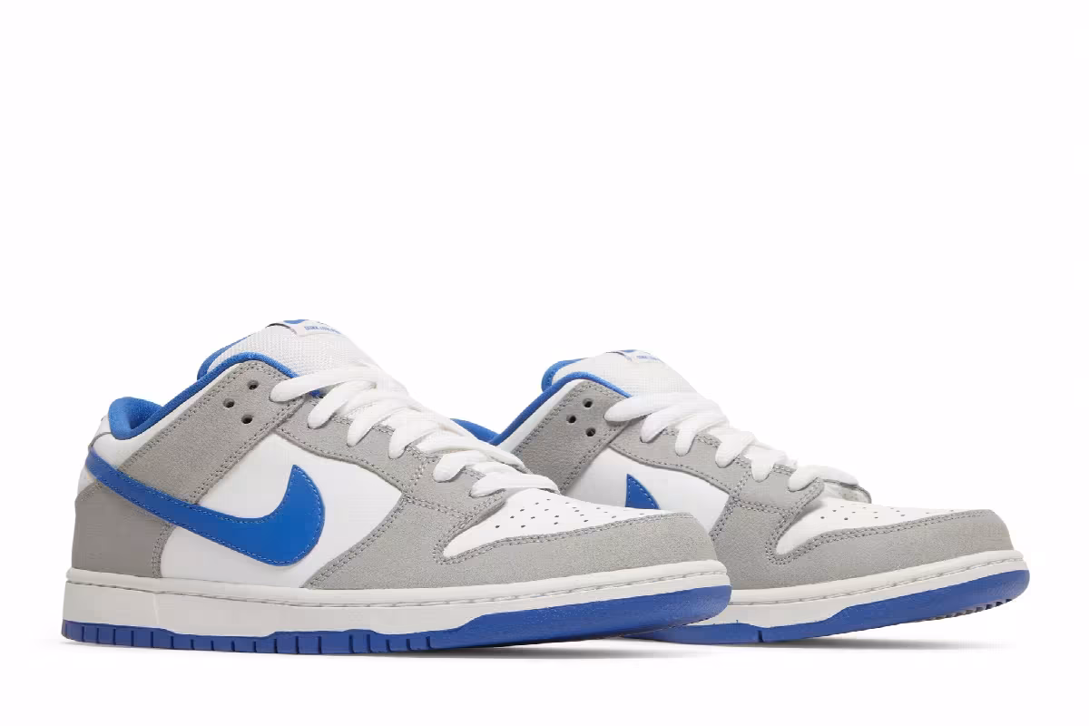 Nike Dunk Low Pro SB Matte Silver Varsity Royal, view 9