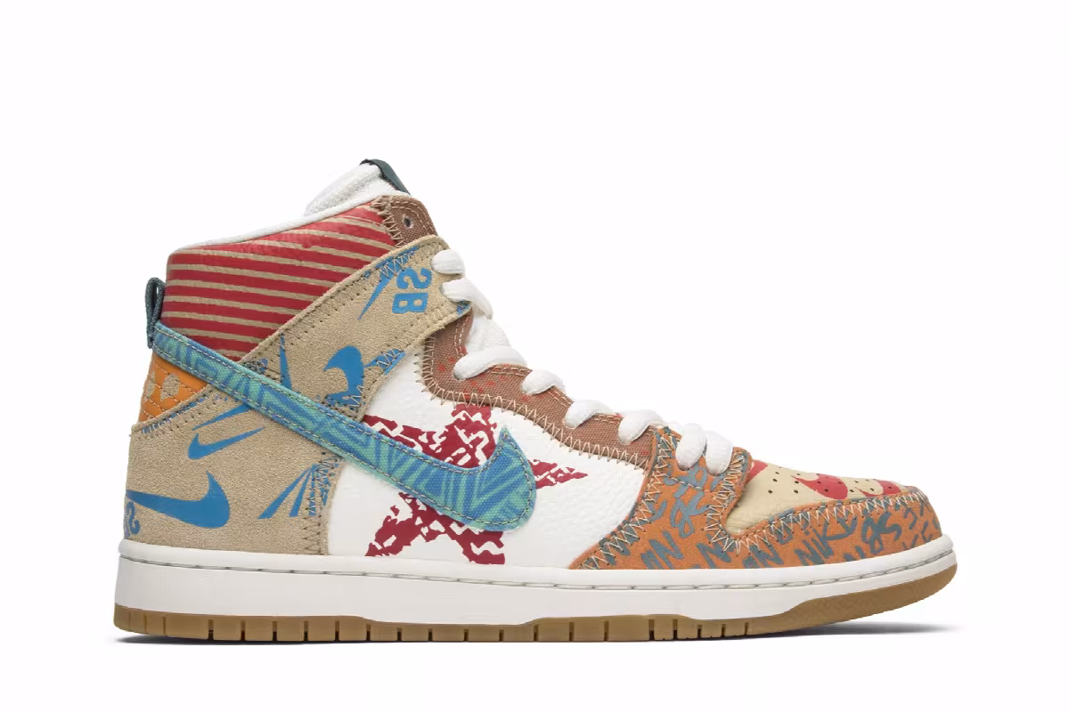 Thomas Campbell x Nike SB Dunk High What The Special Box, view 2