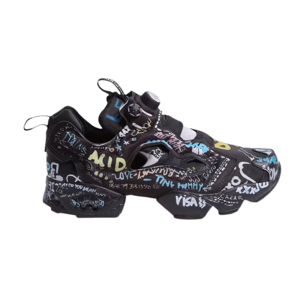 Vetements x Reebok InstaPump Fury Graffiti - Black