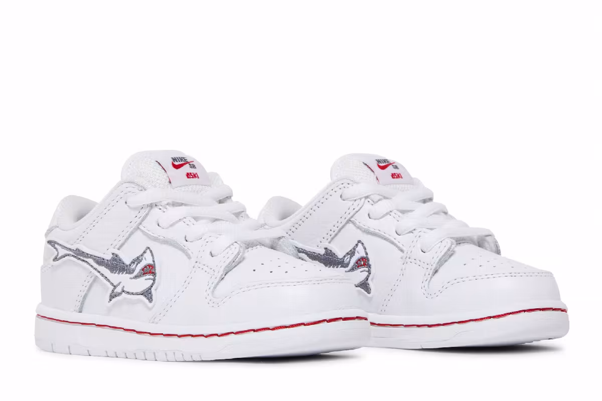 Oski x Nike Dunk Low SB TD Great White Shark, view 9