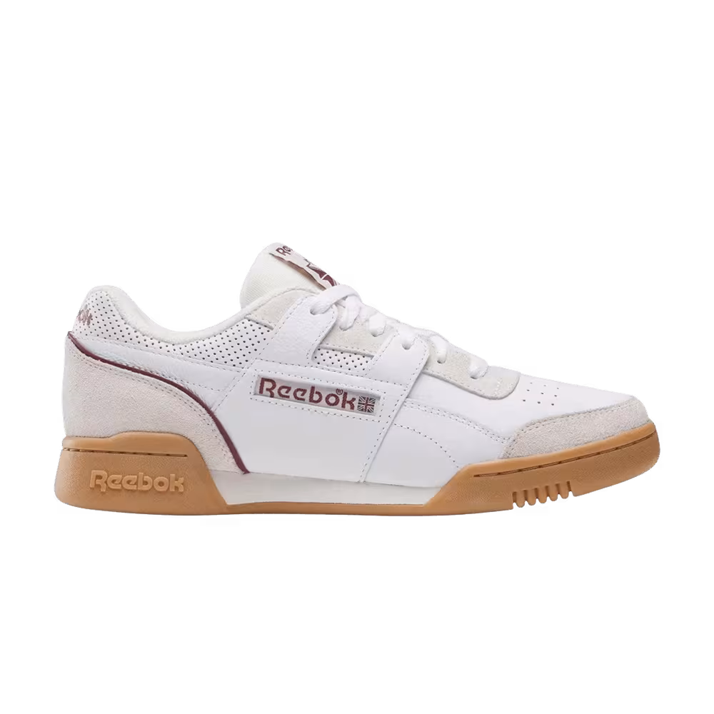 Reebok Workout Plus White Classic Burgundy
