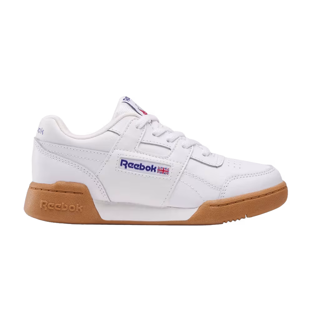Reebok Workout Plus Little Kid White Vector Blue Red