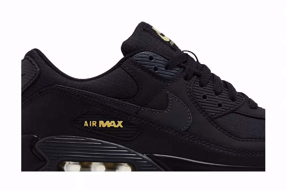 Nike Air Max 90 Black Buff Gold, view 3