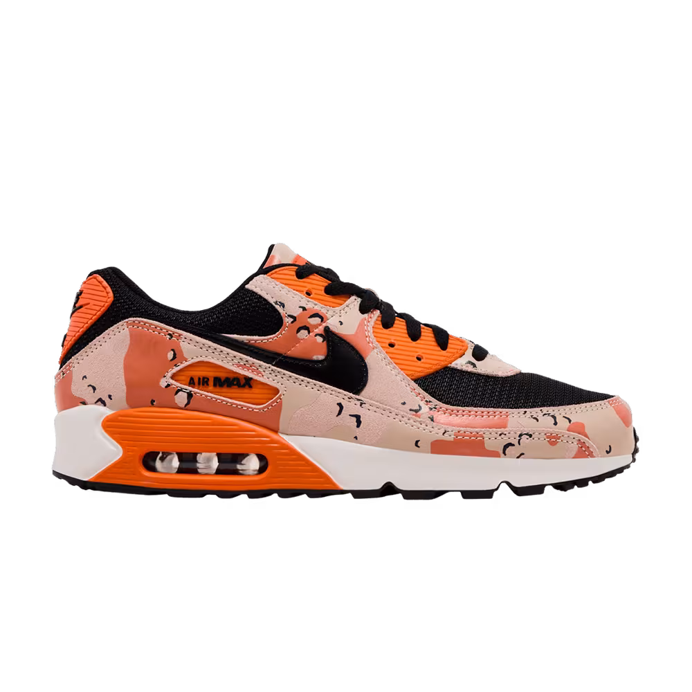 Nike Air Max 90 Premium Camo Pack - Bio Beige Safety Orange