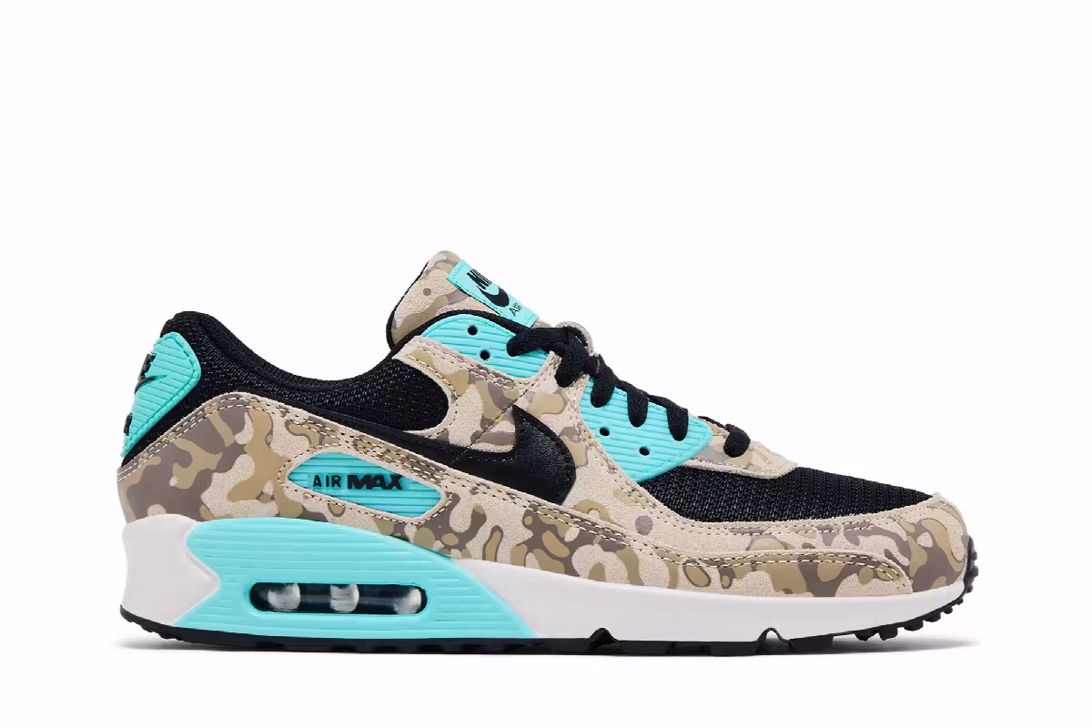Nike Air Max 90 Premium Camo Pack - Aurora Green, view 2