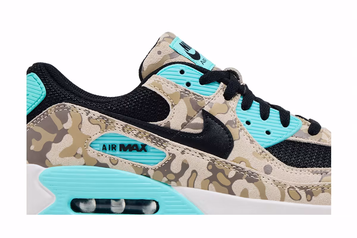 Nike Air Max 90 Premium Camo Pack - Aurora Green, view 3