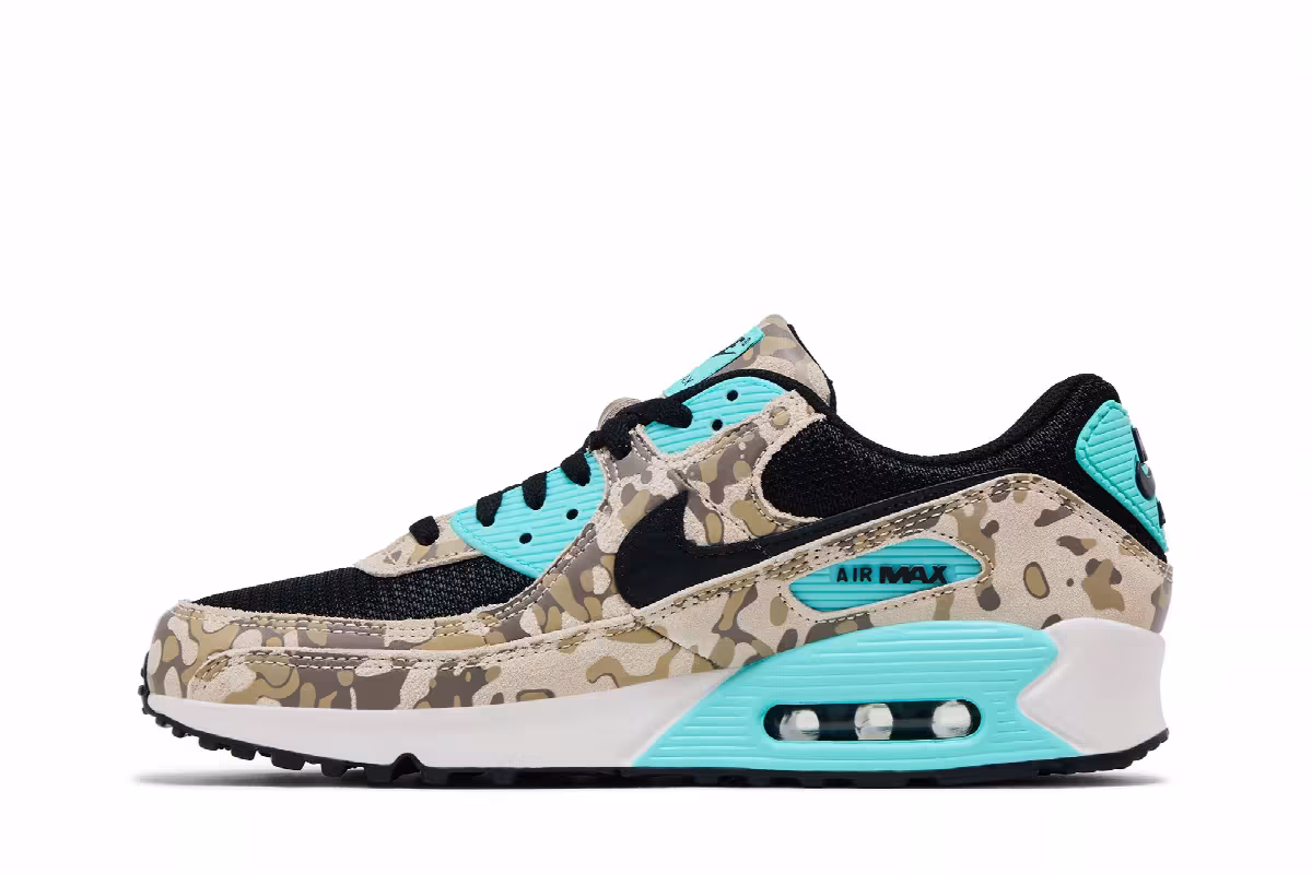 Nike Air Max 90 Premium Camo Pack - Aurora Green, view 4