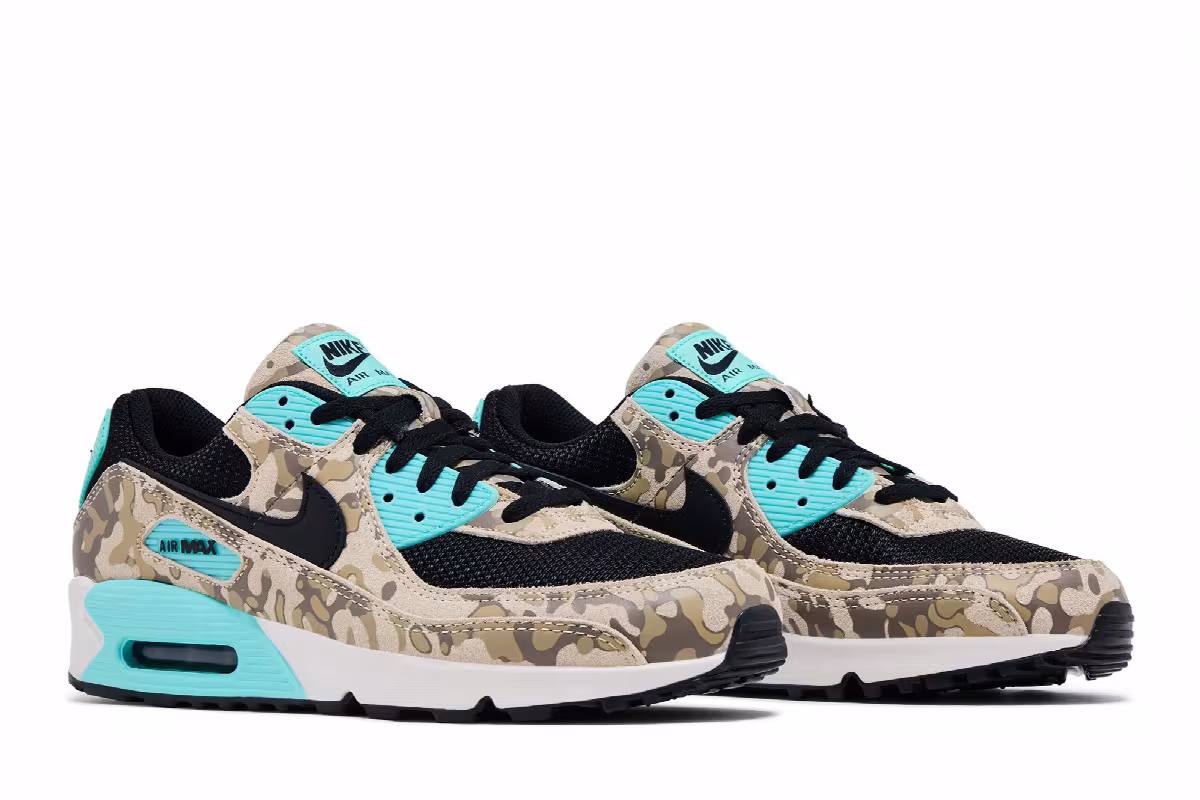 Nike Air Max 90 Premium Camo Pack - Aurora Green, view 9