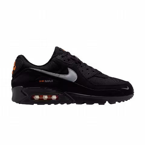 Nike Air Max 90 'Black Metallic Cool Grey Orange'